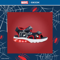 Geox Παιδικά Πέδιλα Ciberdon Spider-Man Φωτάκια