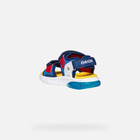 Geox Παιδικά Πέδιλα Ciberdon Super-Man Φωτάκια