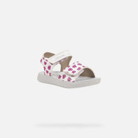Geox Βρεφικά Πέδιλα Lightfloppy Λευκά