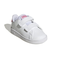 Adidas Βρεφικά Sneakers Advantage Λευκό Ροζ