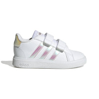 Adidas Βρεφικά Sneakers Grand Court Λευκό- Ιριδίζον