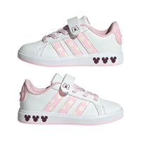 Adidas Παιδικά Grand Court Minne Mouse Λευκό-Ροζ