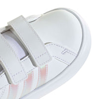 Adidas Βρεφικά Sneakers Grand Court Bubble CF Λευκό- Ιριδίζον