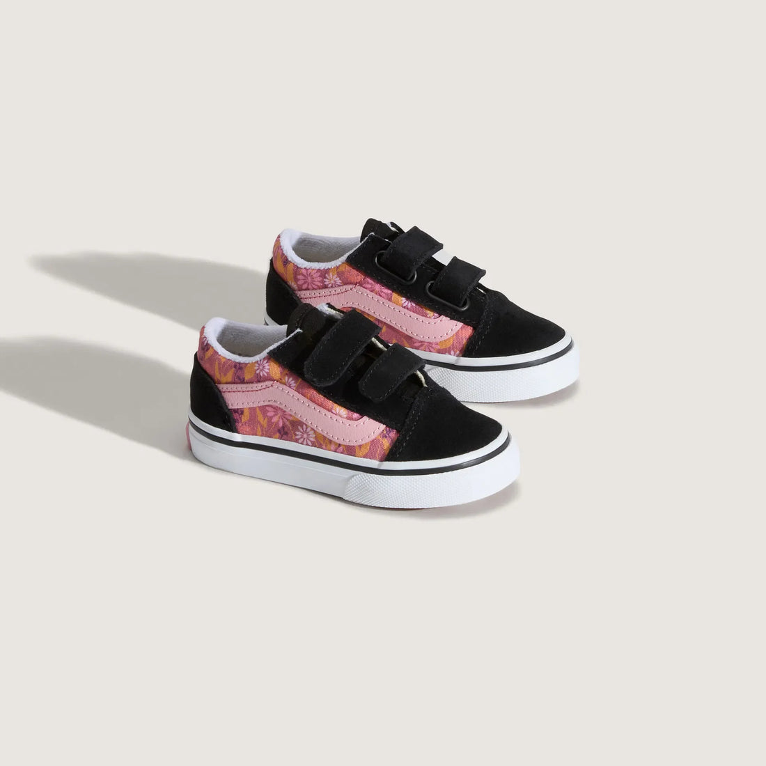 Vans Βρεφικά Old Skool Pink Floral  Μαύρο