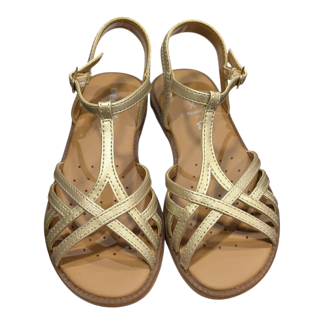 Geox Παιδικά Πέδιλα Sandal Karly Χρυσό