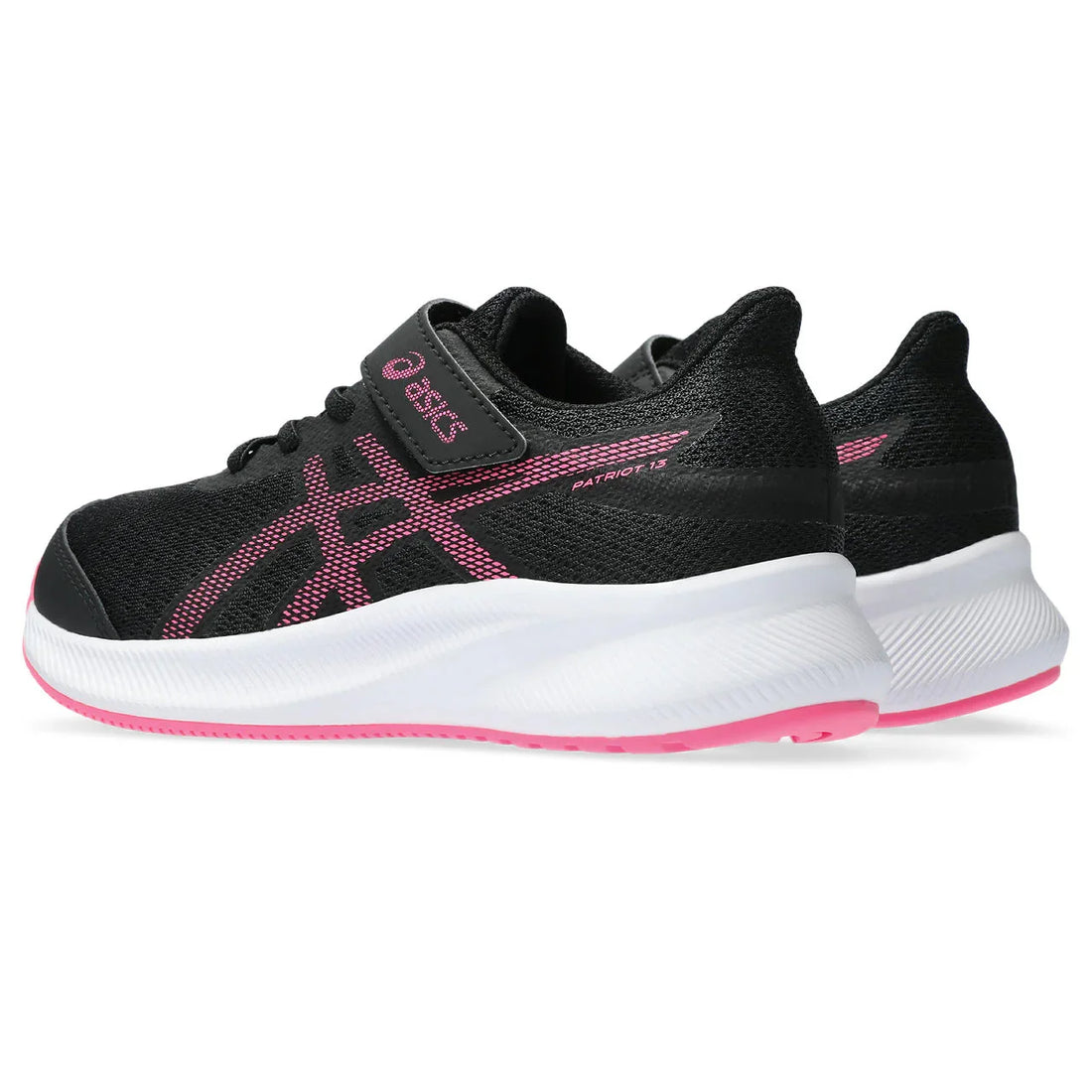 Asics Παιδικά Patriot 13 Μαυρο/Φουξια Αυτοκόλητο
