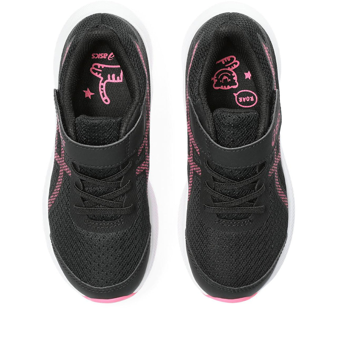 Asics Παιδικά Patriot 13 Μαυρο/Φουξια Αυτοκόλητο