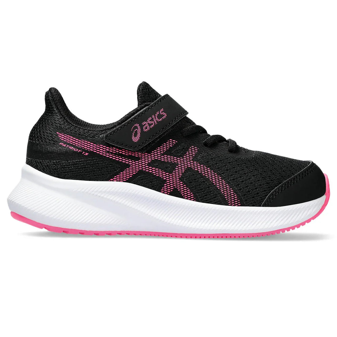 Asics Παιδικά Patriot 13 Μαυρο/Φουξια Αυτοκόλητο