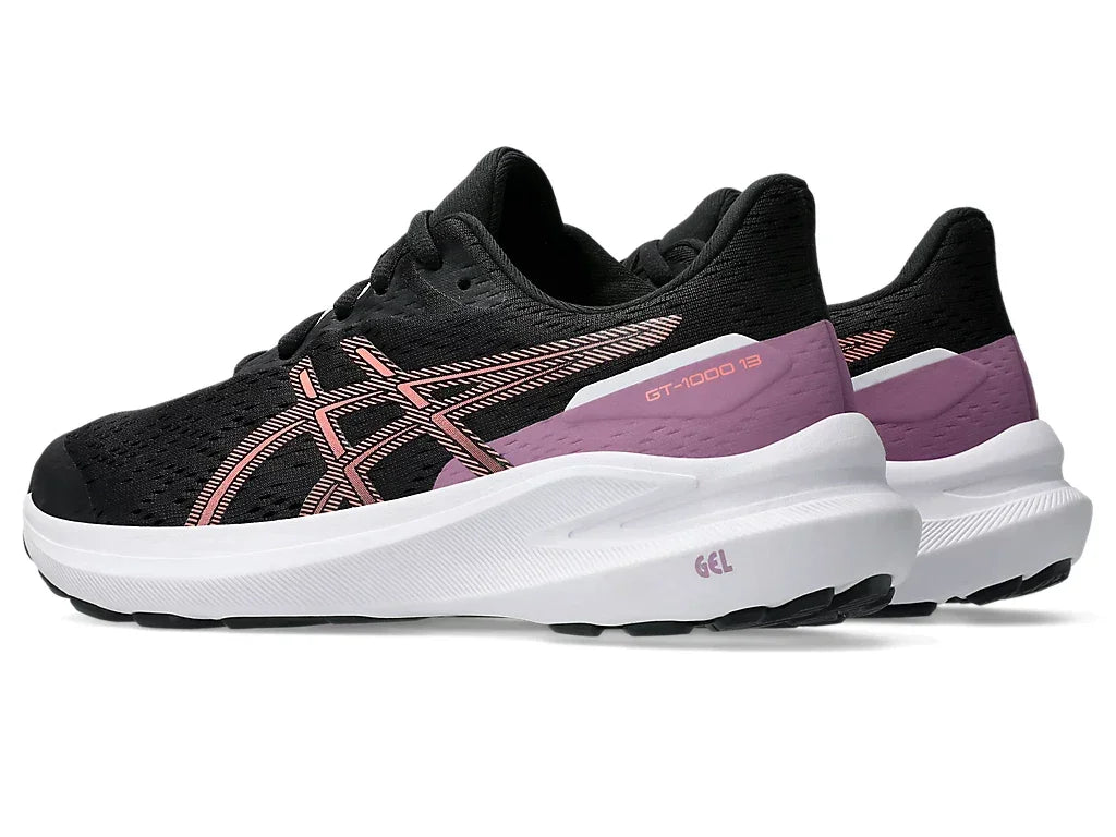 Asics Παιδικά Gt-1000 13gs Μαυρο/κοραλι Κορδόνι