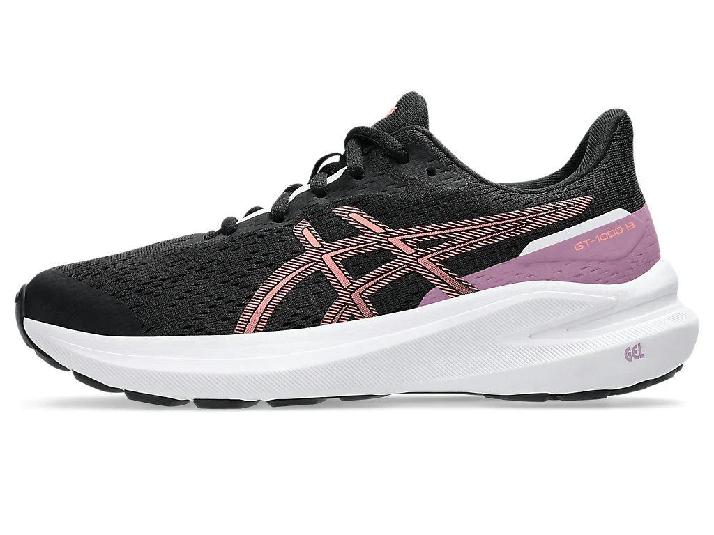 Asics Παιδικά Gt-1000 13gs Μαυρο/κοραλι Κορδόνι