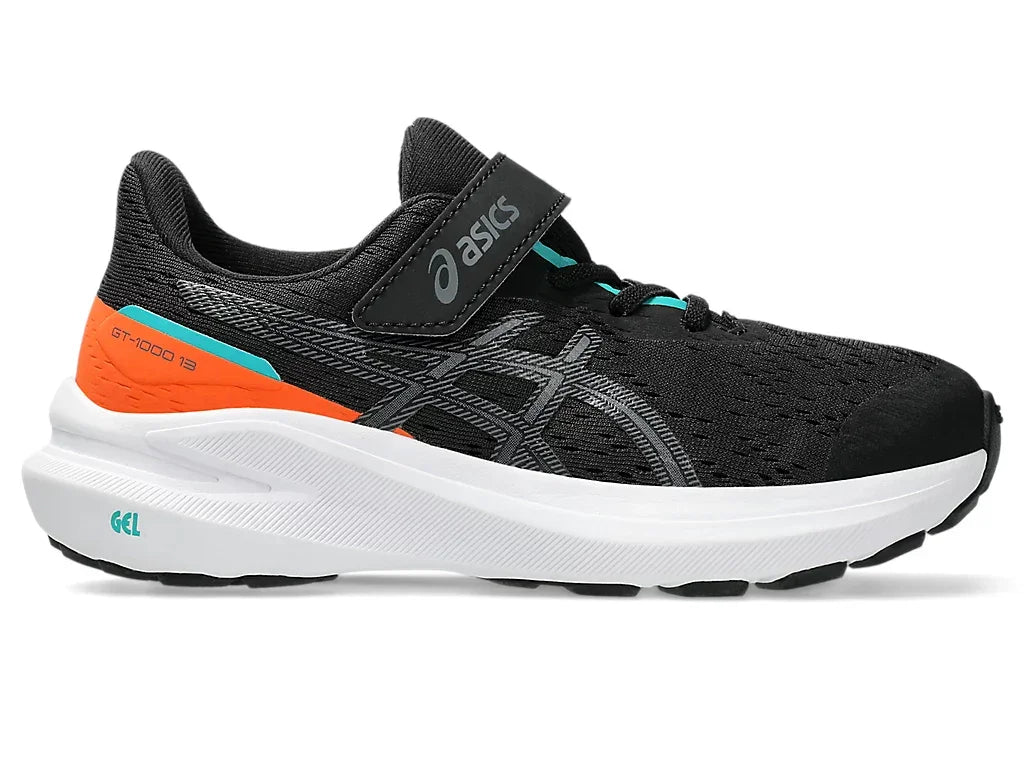 Asics Παιδικά Gt-1000 13ps Μάυρο/Πορτ Αυτοκόλητο