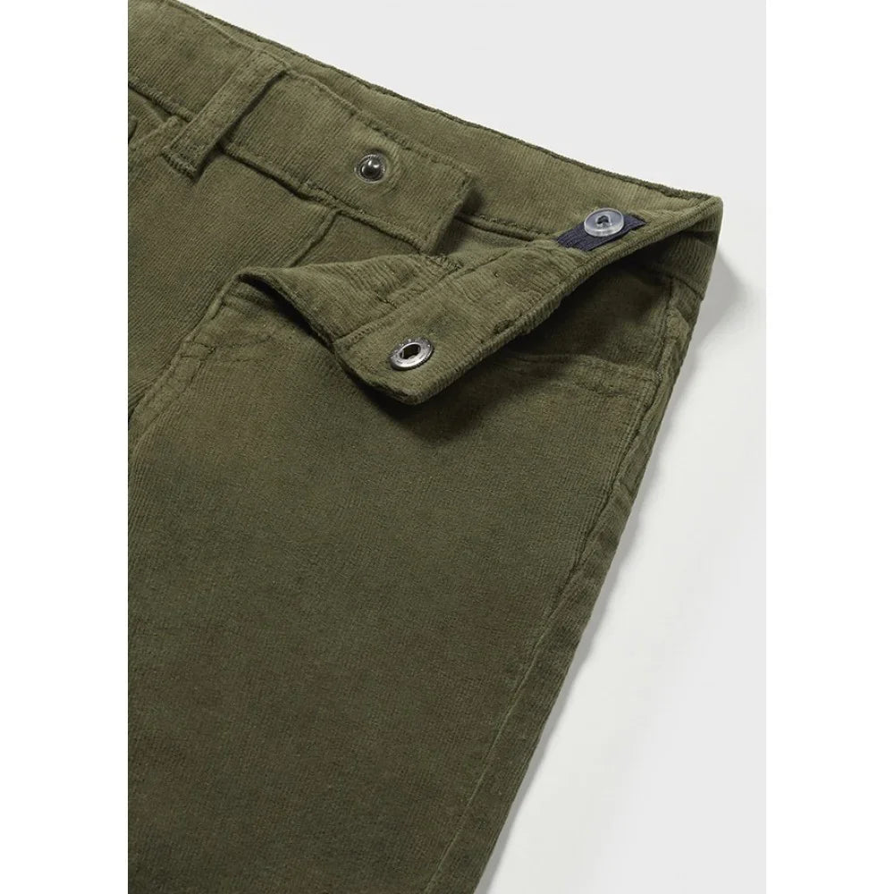 Mayoral Bebe Παντελόνι Κοτλέ Slim Fit Χακί 14-00502-030