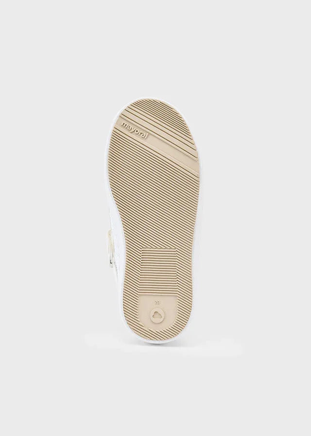 Mayoral Παιδικά Sneakers Λευκά Γκλίτερ