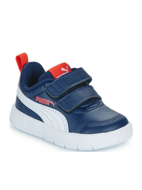Puma Courtflex V3 V Inf Παιδικά Sneakers Μπλε