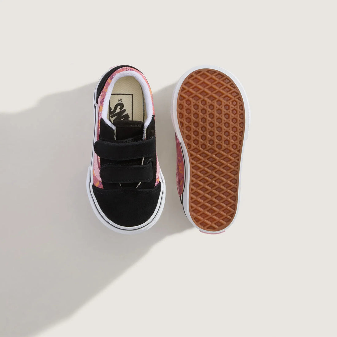 Vans Βρεφικά Old Skool Pink Floral  Μαύρο