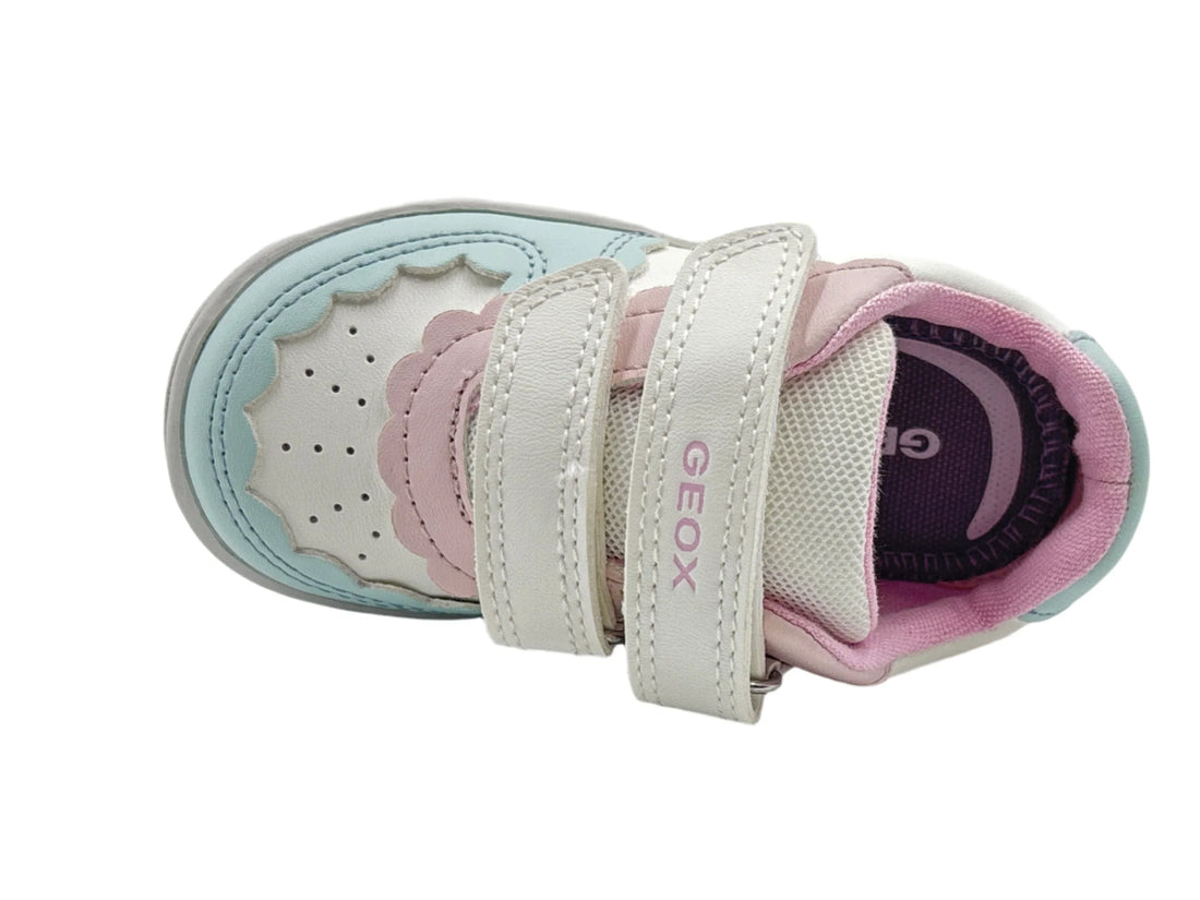 Geox Βρεφικά Sneakers Eclyper Λευκό/Γαλάζιο