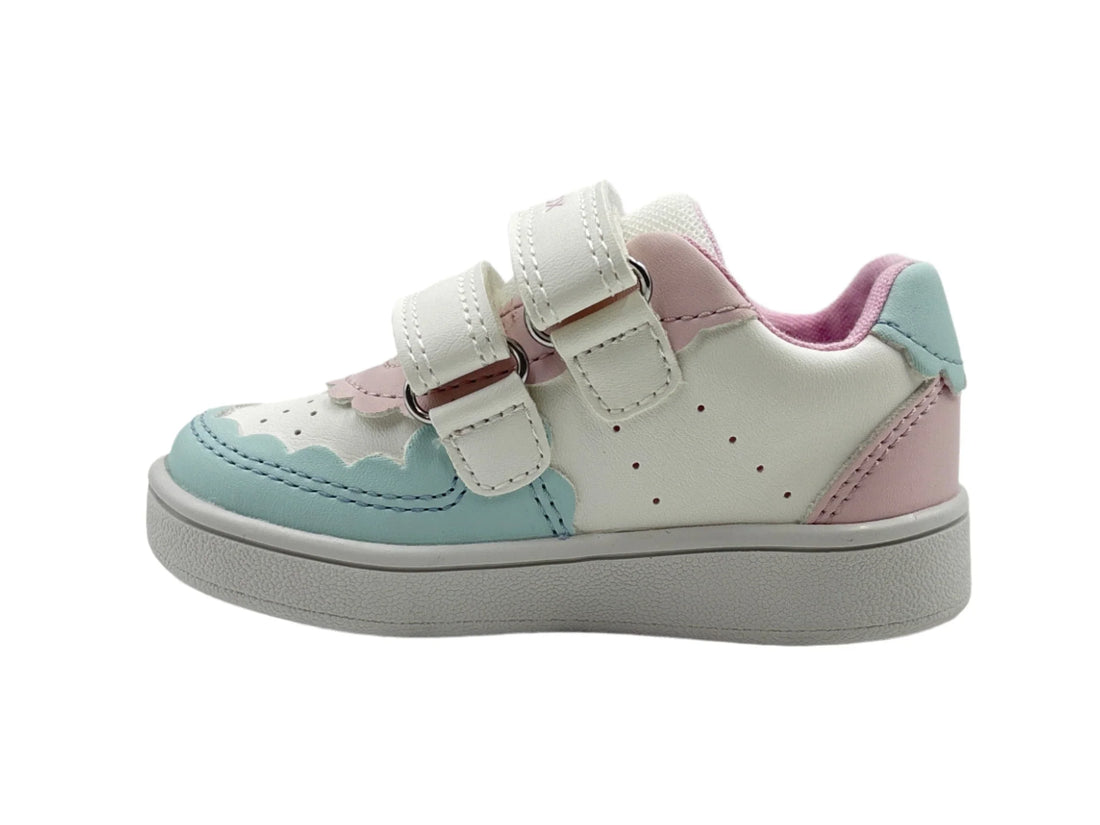 Geox Βρεφικά Sneakers Eclyper Λευκό/Γαλάζιο