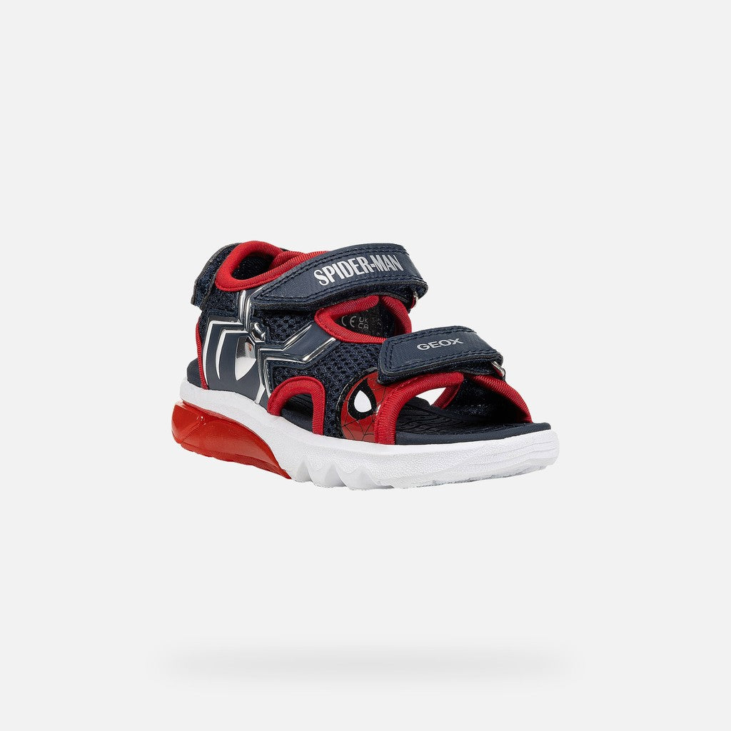 Geox Παιδικά Πέδιλα Ciberdon Spider-Man Φωτάκια