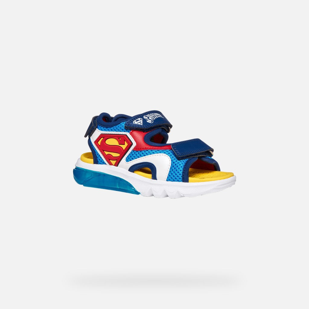Geox Παιδικά Πέδιλα Ciberdon Super-Man Φωτάκια