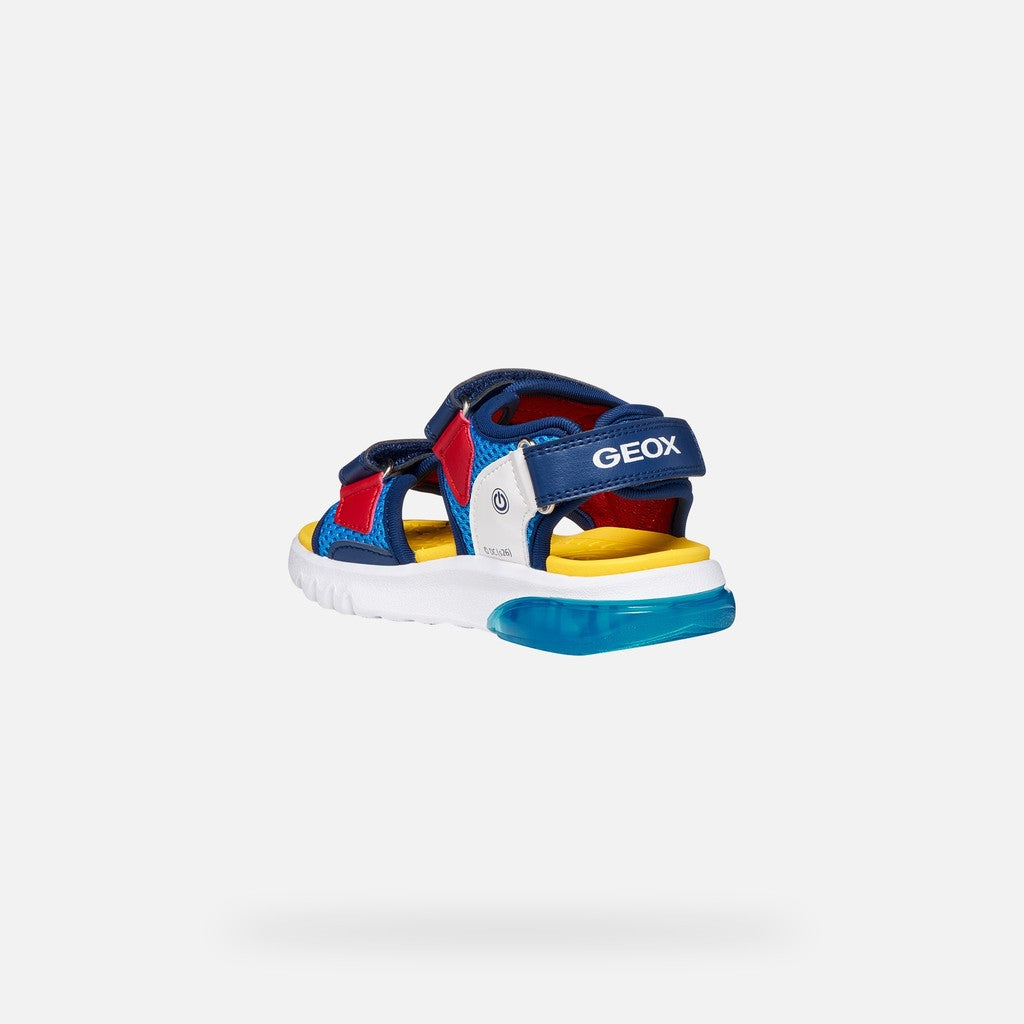 Geox Παιδικά Πέδιλα Ciberdon Super-Man Φωτάκια