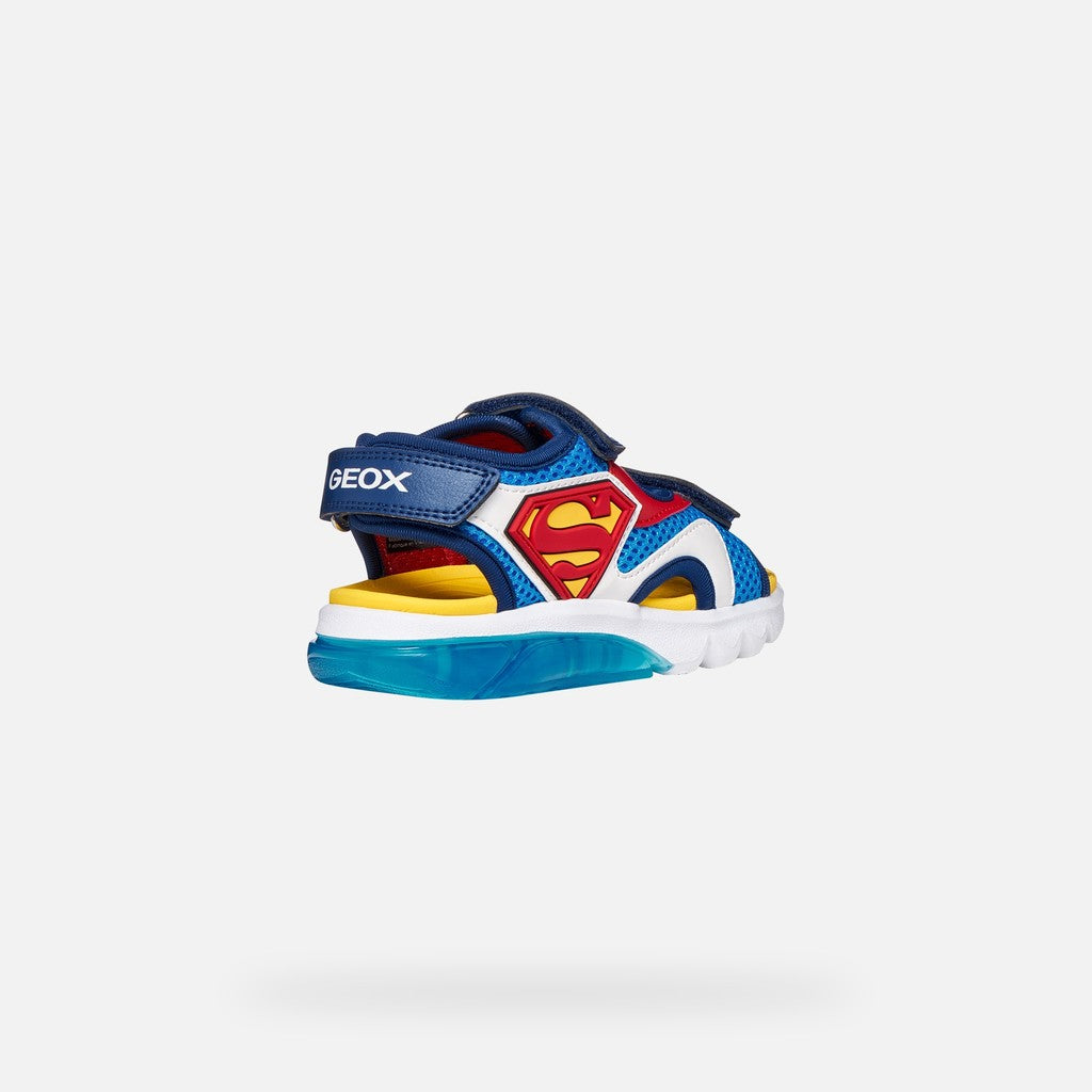 Geox Παιδικά Πέδιλα Ciberdon Super-Man Φωτάκια