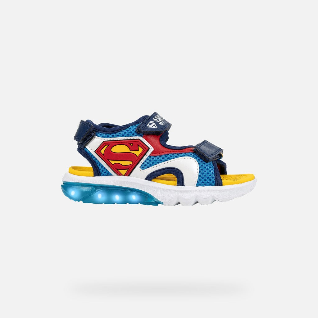 Geox Παιδικά Πέδιλα Ciberdon Super-Man Φωτάκια