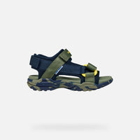 Geox Παιδικά Πέδιλα Borealis Water Friendly Πράσινα