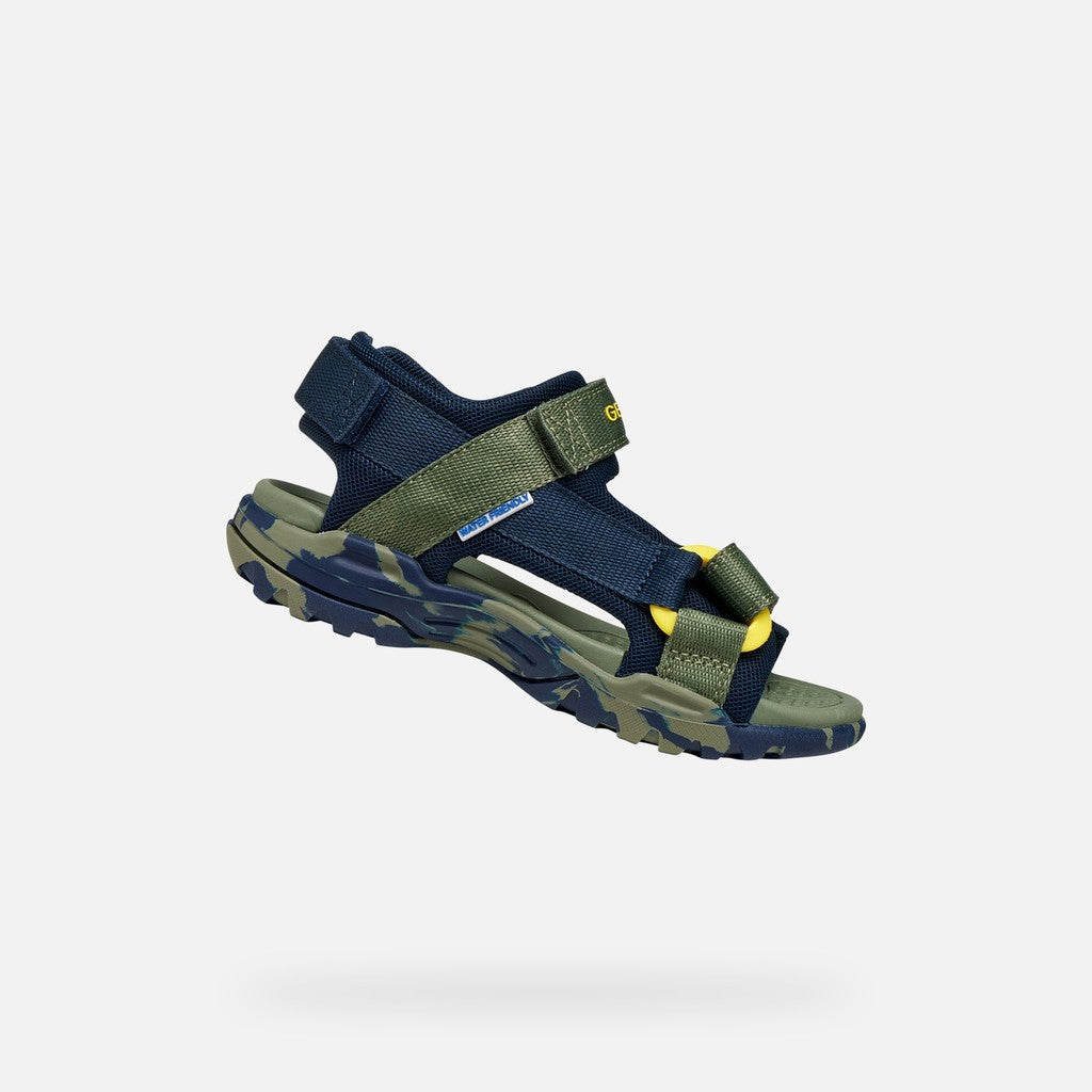 Geox Παιδικά Πέδιλα Borealis Water Friendly Πράσινα