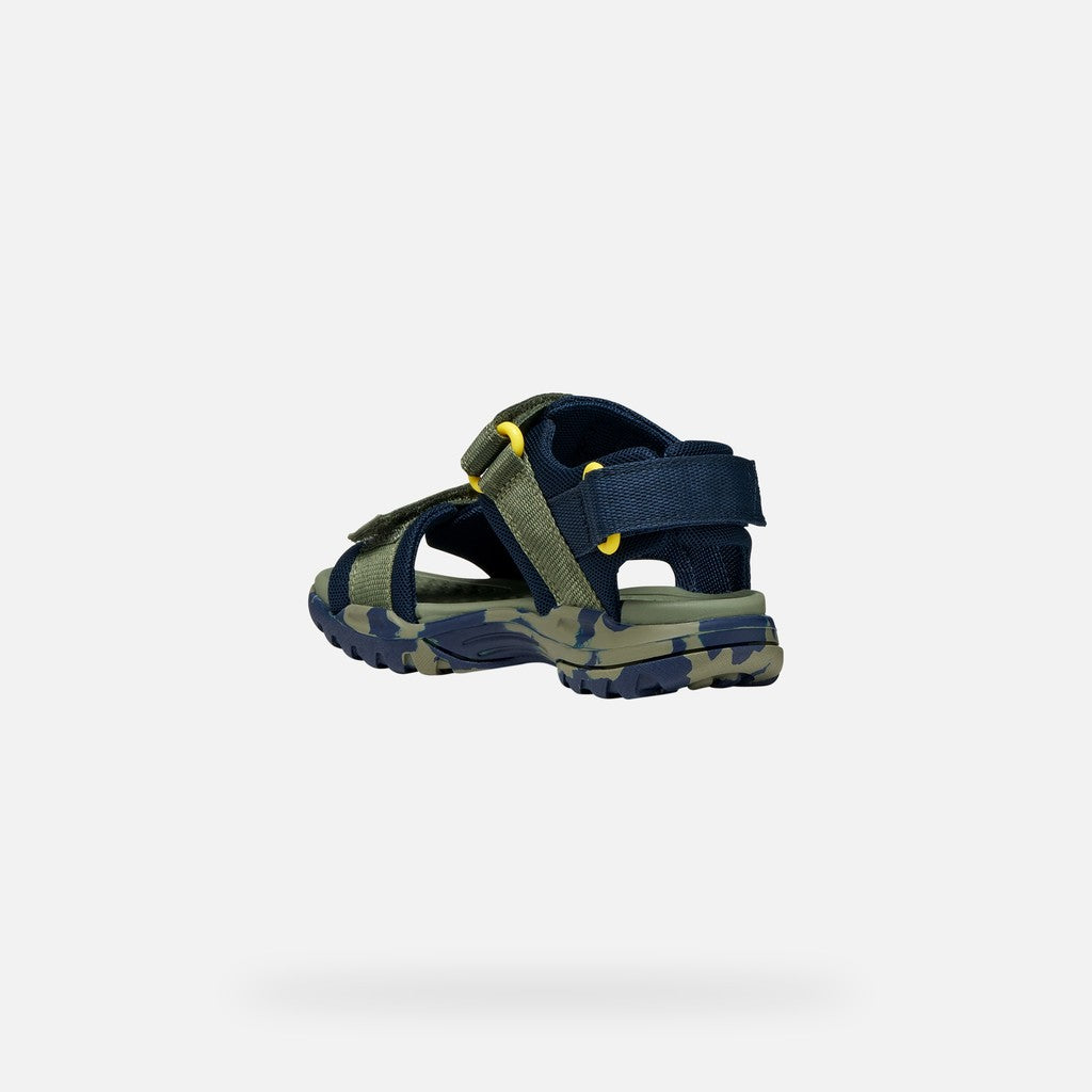 Geox Παιδικά Πέδιλα Borealis Water Friendly Πράσινα