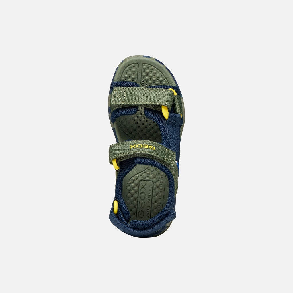 Geox Παιδικά Πέδιλα Borealis Water Friendly Πράσινα