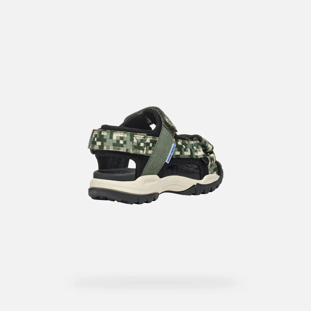 Geox Παιδικά Πέδιλα Borealis Water Friendly Πράσινα