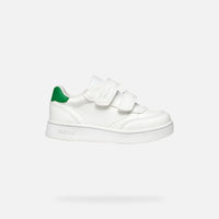 Geox Βρεφικά Sneakers Eclyper Λευκο Πράσινο