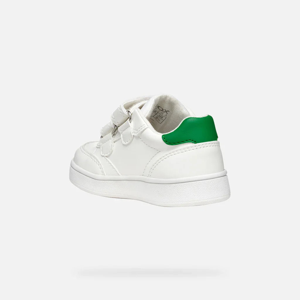 Geox Βρεφικά Sneakers Eclyper Λευκο Πράσινο