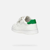 Geox Βρεφικά Sneakers Eclyper Λευκο Πράσινο