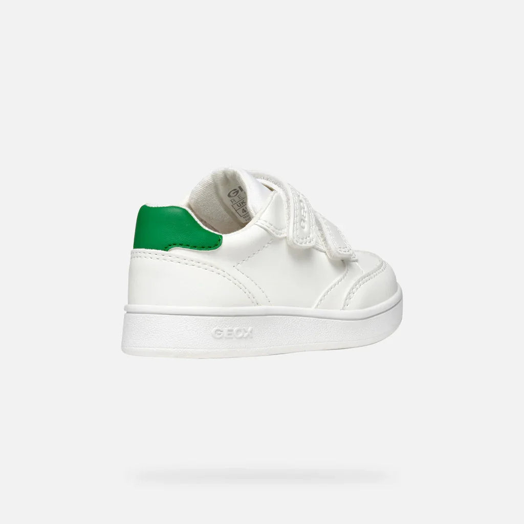 Geox Βρεφικά Sneakers Eclyper Λευκο Πράσινο