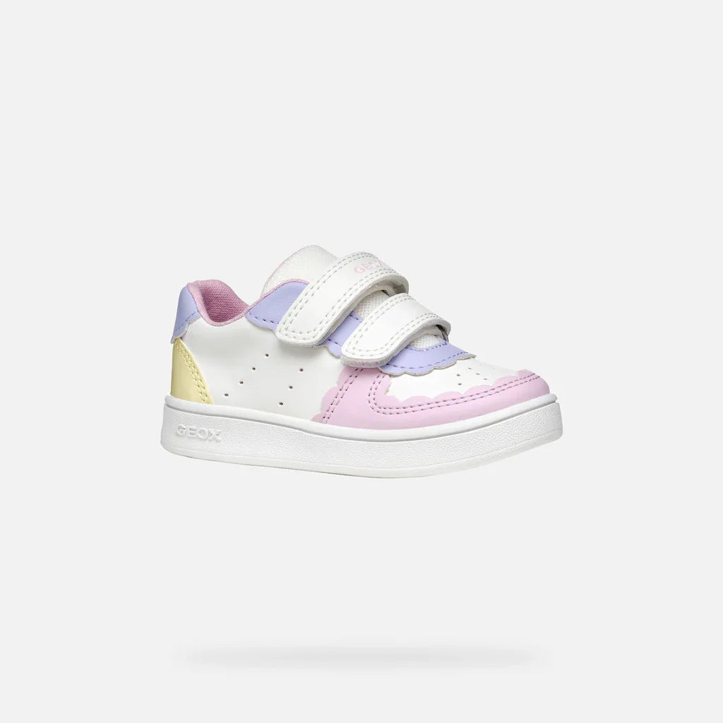 Geox Βρεφικά Sneakers Eclyper Λευκό / Κίτρινο