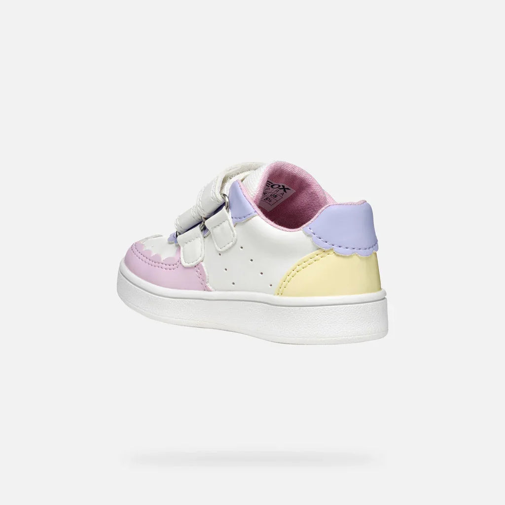 Geox Βρεφικά Sneakers Eclyper Λευκό / Κίτρινο