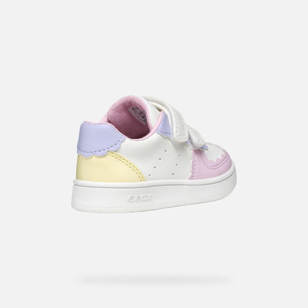 Geox Βρεφικά Sneakers Eclyper Λευκό / Κίτρινο