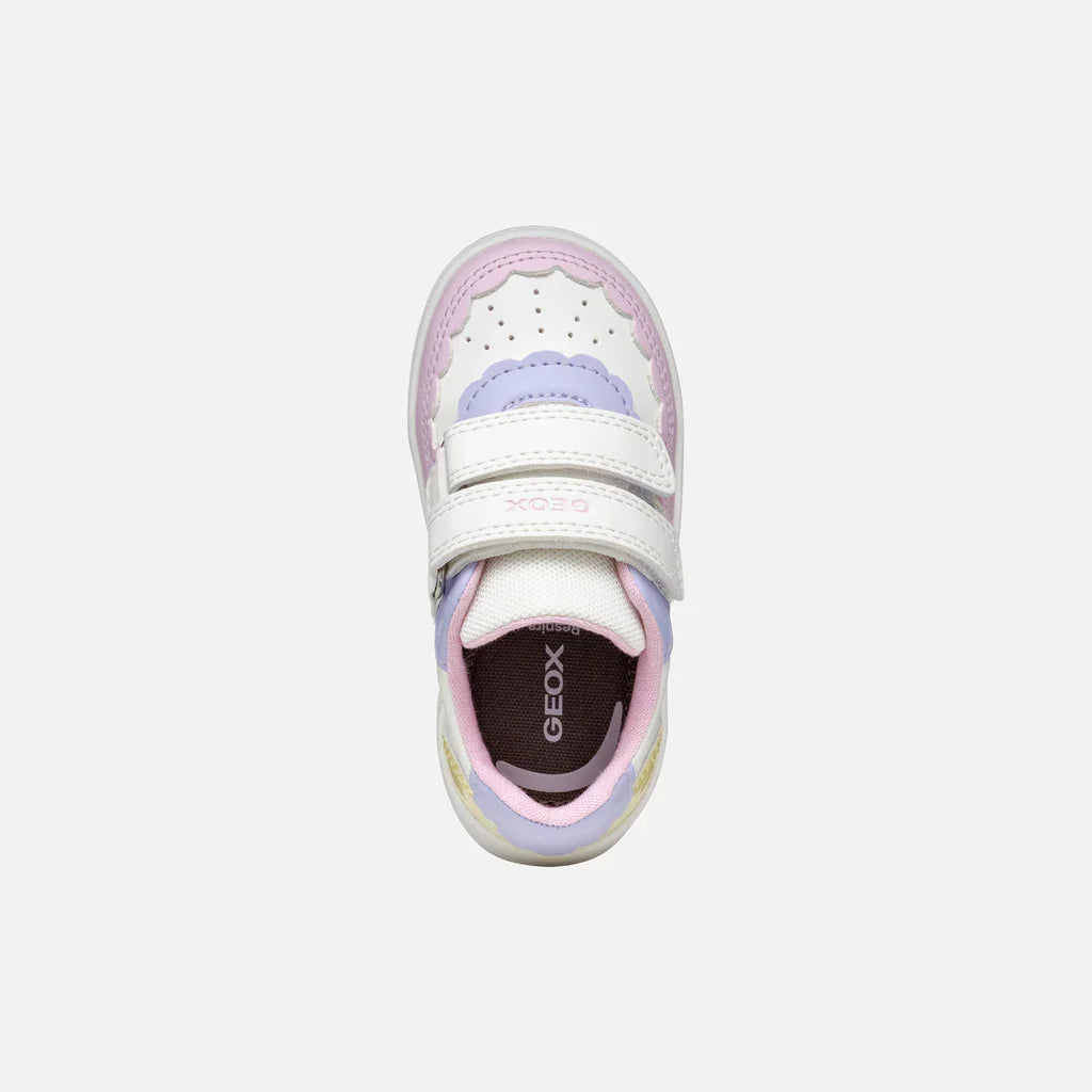 Geox Βρεφικά Sneakers Eclyper Λευκό / Κίτρινο