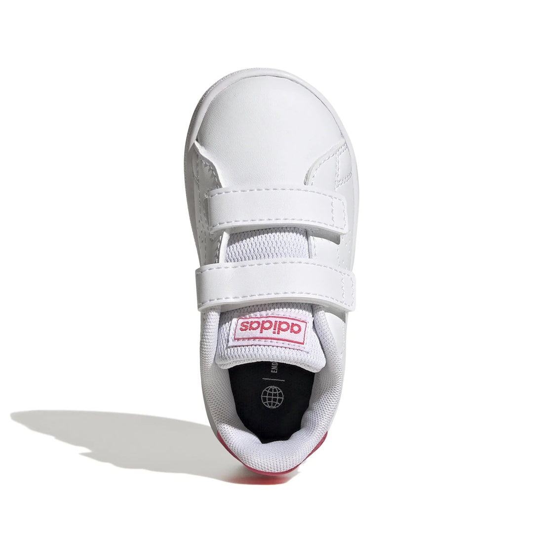 Adidas Βρεφικά Sneakers Advantage Λευκό Ροζ