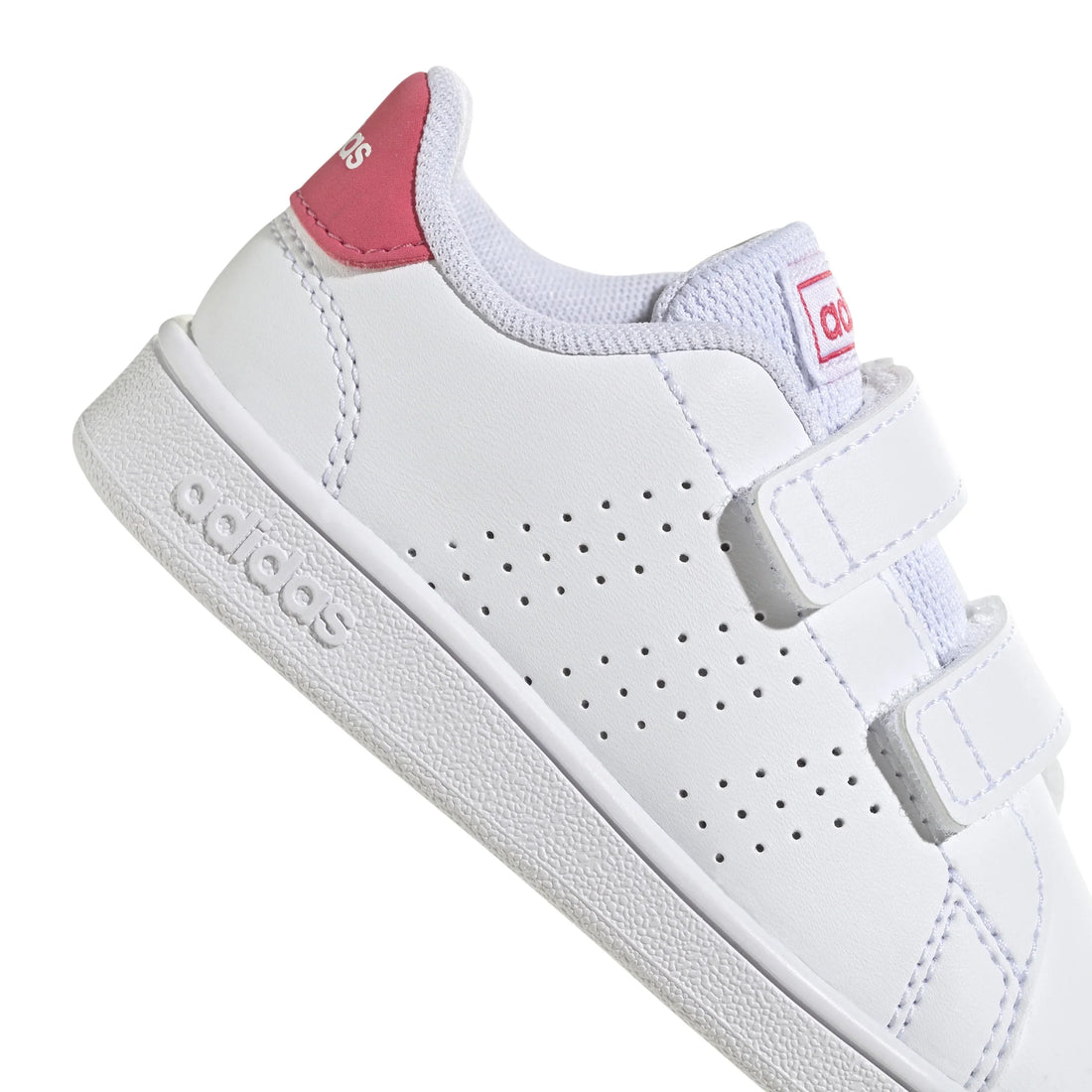 Adidas Βρεφικά Sneakers Advantage Λευκό Ροζ