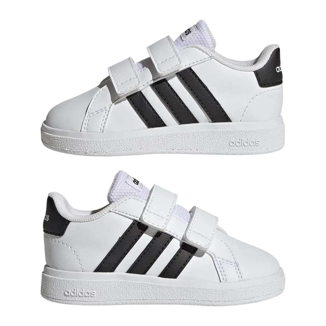 Adidas Βρεφικά Grand Court Λευκό Μάυρο