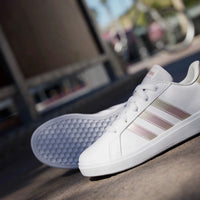 Adidas Παιδικά Grand Court Κορδόνι Λευκό/Ιριδίζον