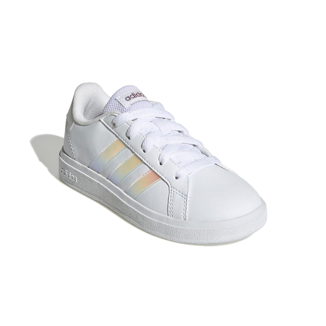 Adidas Παιδικά Grand Court Κορδόνι Λευκό/Ιριδίζον