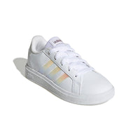 Adidas Παιδικά Grand Court Κορδόνι Λευκό/Ιριδίζον