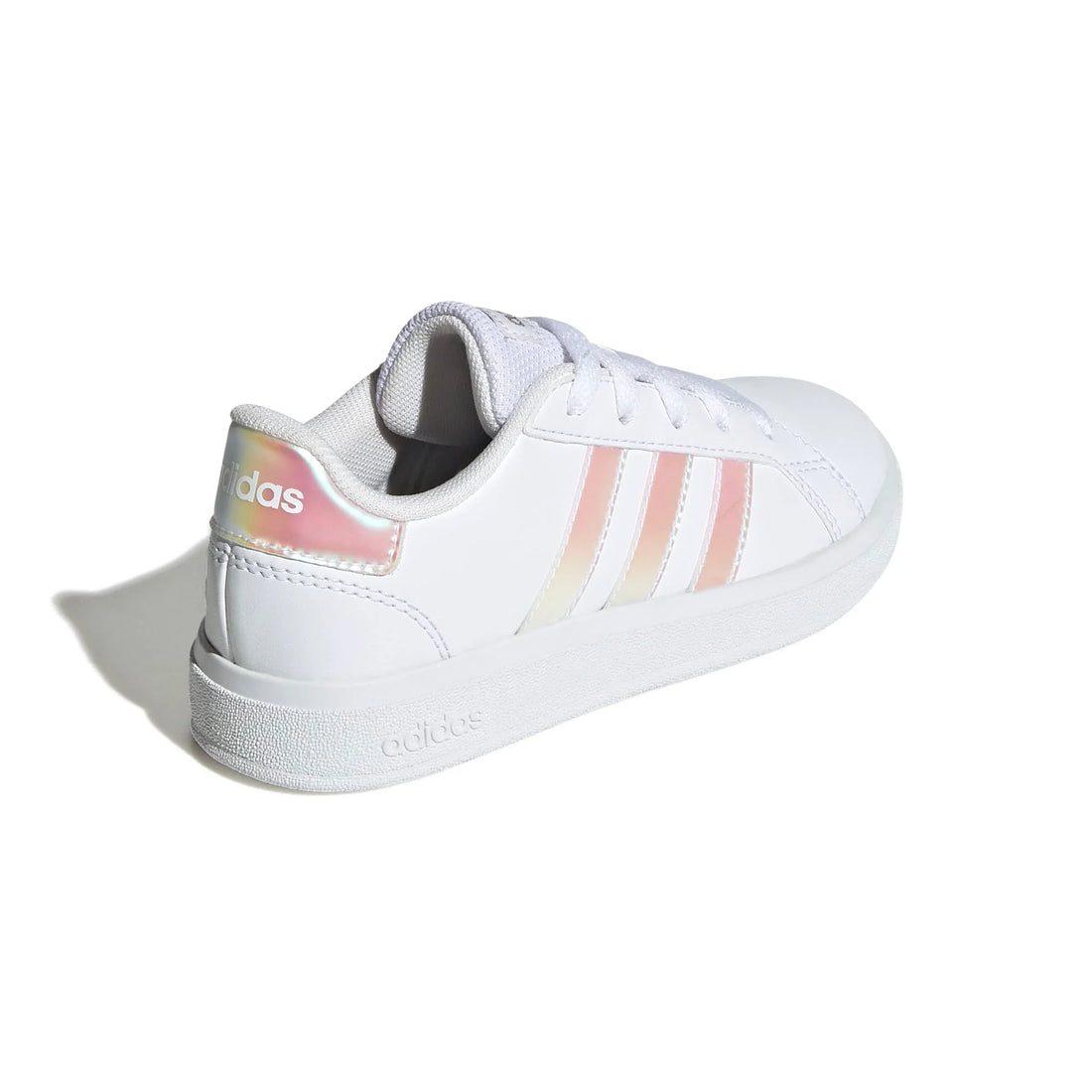 Adidas Παιδικά Grand Court Κορδόνι Λευκό/Ιριδίζον