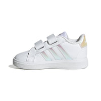 Adidas Βρεφικά Sneakers Grand Court Λευκό- Ιριδίζον