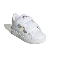 Adidas Βρεφικά Sneakers Grand Court Λευκό- Ιριδίζον