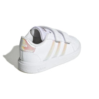 Adidas Βρεφικά Sneakers Grand Court Λευκό- Ιριδίζον