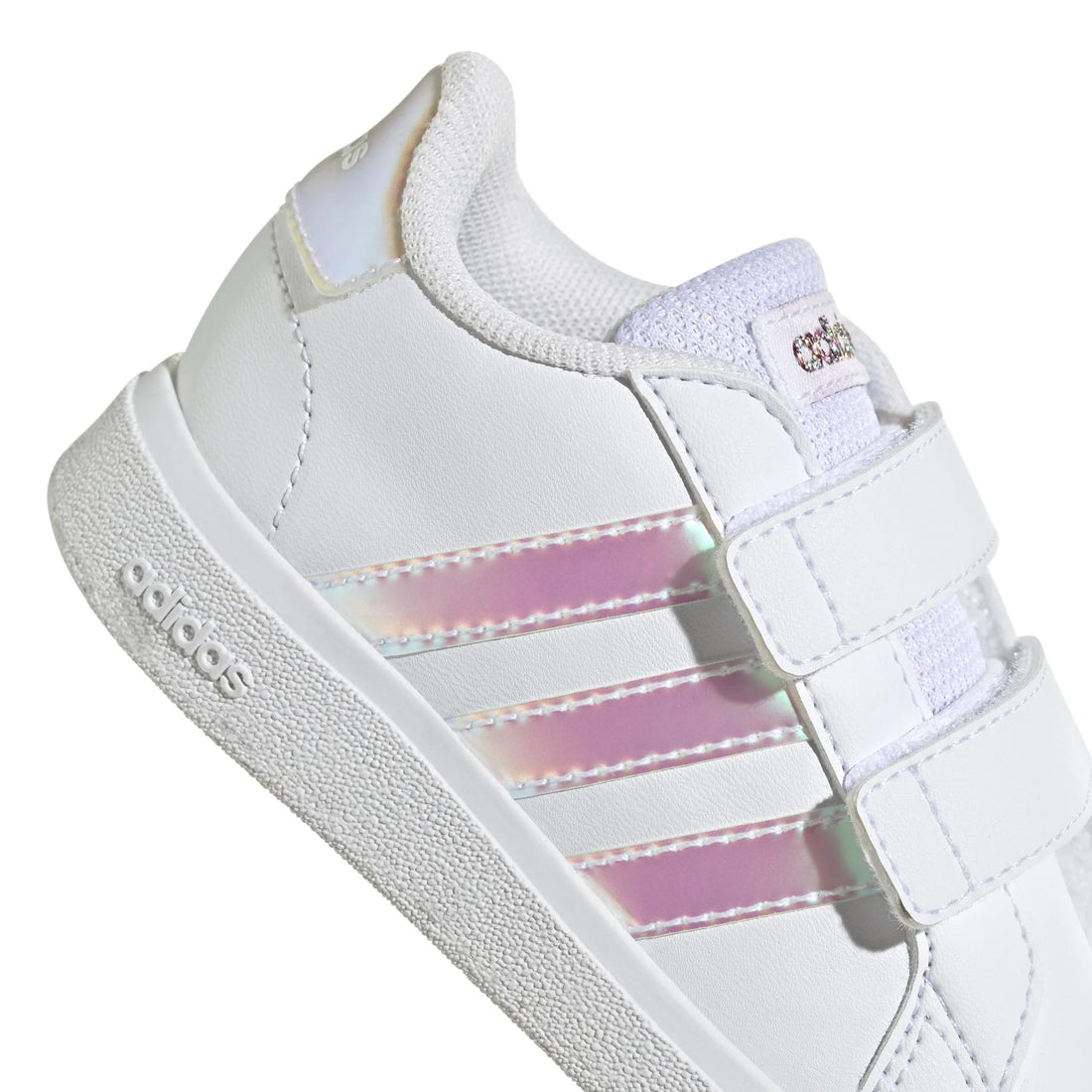 Adidas Βρεφικά Sneakers Grand Court Λευκό- Ιριδίζον